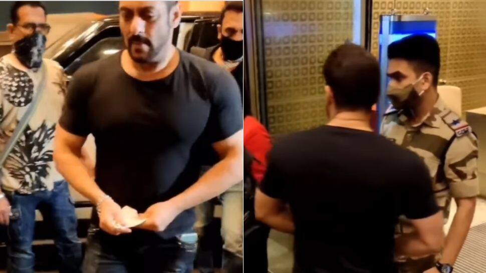 Salman Khan stopped at Mumbai airport by CISF officer, internet in awe of man in uniform! - Watch