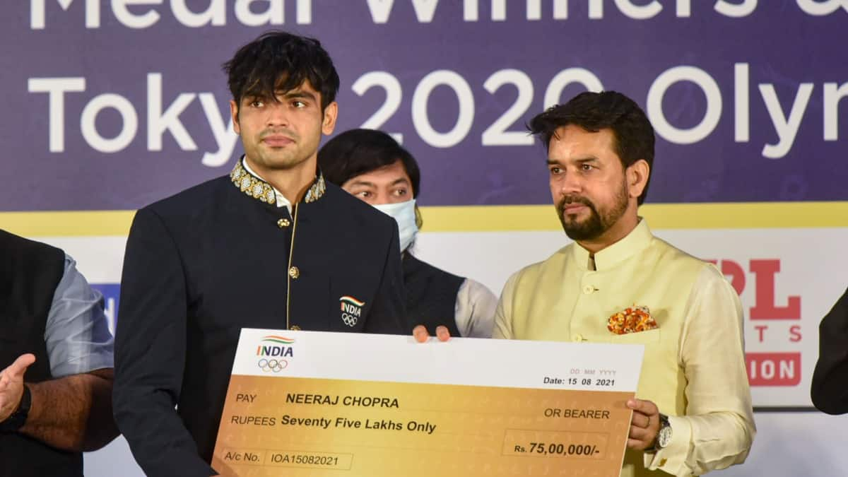 Neeraj Chopra rewards