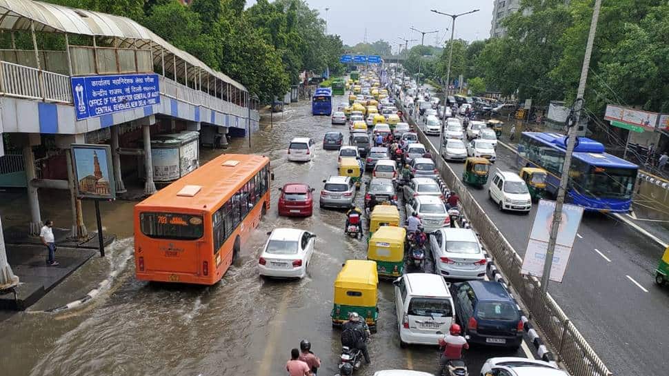 Delhi receives highest one-day rain in 14 years, several areas waterlogged, traffic disrupted