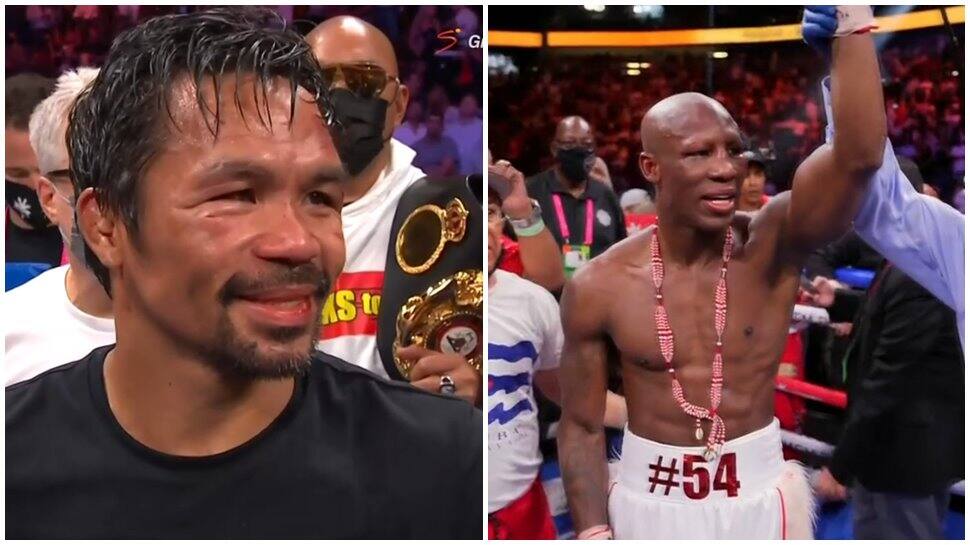 Manny Pacquiao stunned by Yordenis Ugas in welterweight title fight