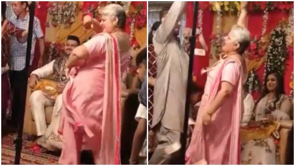 Groom&#039;s mother sets stage on fire with her Bhangra, video goes viral