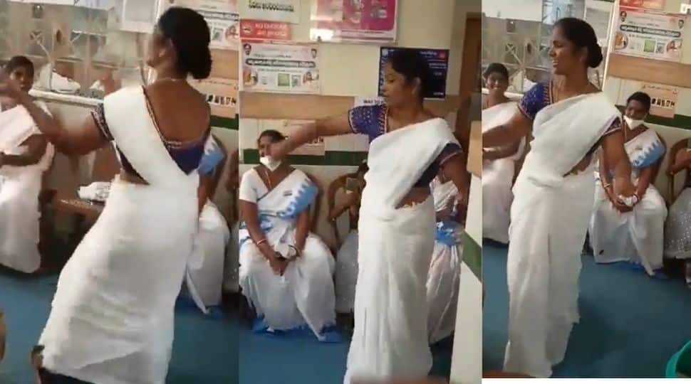 Bullet Bandi! WATCH this nurse grooving to famous song, viral video lands her in trouble | India News | Zee News