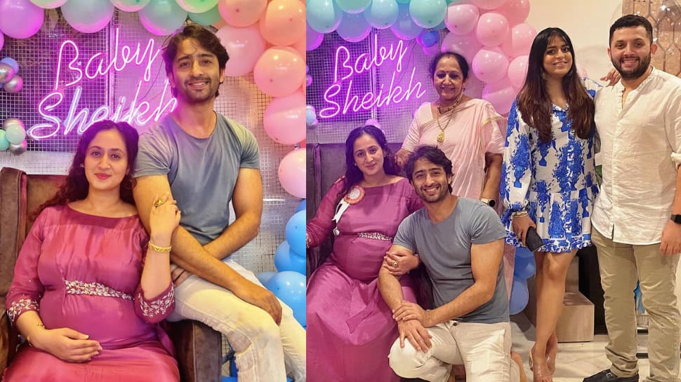 Shaheer Sheikh is all smiles at wife Ruchikaa Kapoor’s baby shower - Check pics