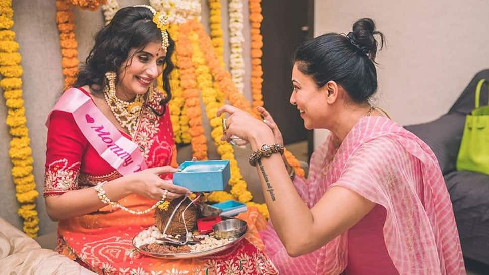 Trending: Sushmita Sen&#039;s preggers sister-in-law Charu Asopa and hubby Rajeev move to new house, see baby shower pics!