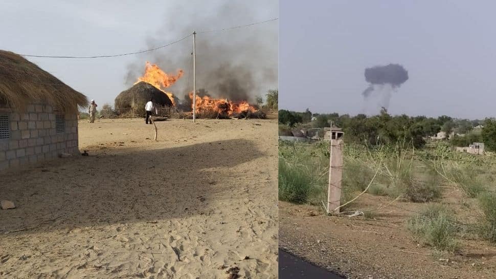 IAF&#039;s MiG-21 aircraft crashes in Rajathan&#039;s Barmer, pilot ejects safely