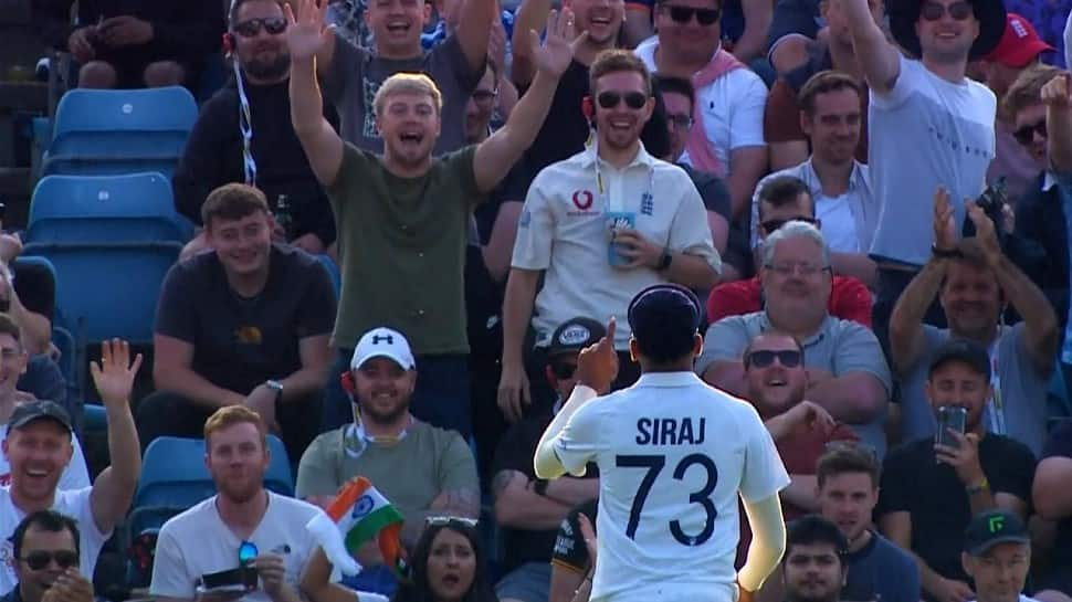 India vs Eng 3rd Test: English crowd throw ball at Mohammed Siraj, Watch 