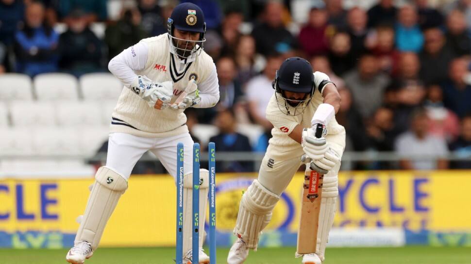 England opener Haseeb Hameed is dismissed by India's Ravindra Jadeja on Day 2 of the third Test at Leeds. (Photo: Reuters)