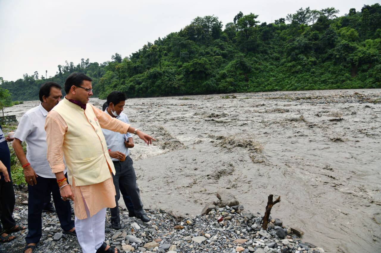 Uttarakhand CM Pushkar Singh Dhami conducts inspection of Sahastradhara-Maldevta road