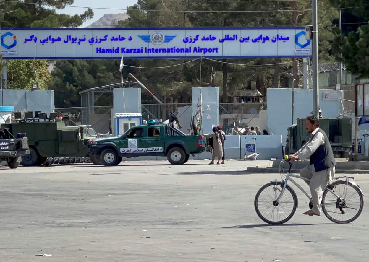 Kabul airport has been flooded with people trying to flee