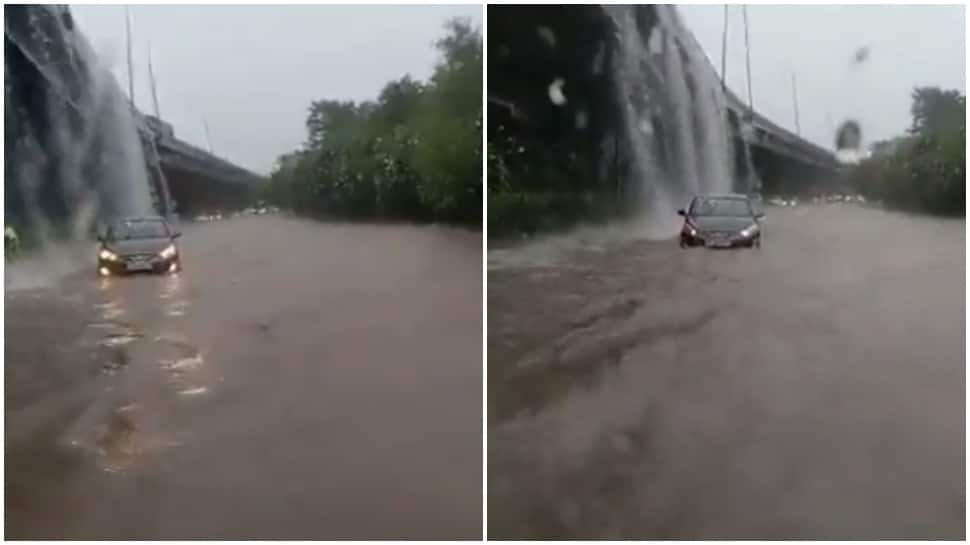 Is that Niagara falls? Twitter users ask after video of water flowing over Delhi over-bridge surfaces