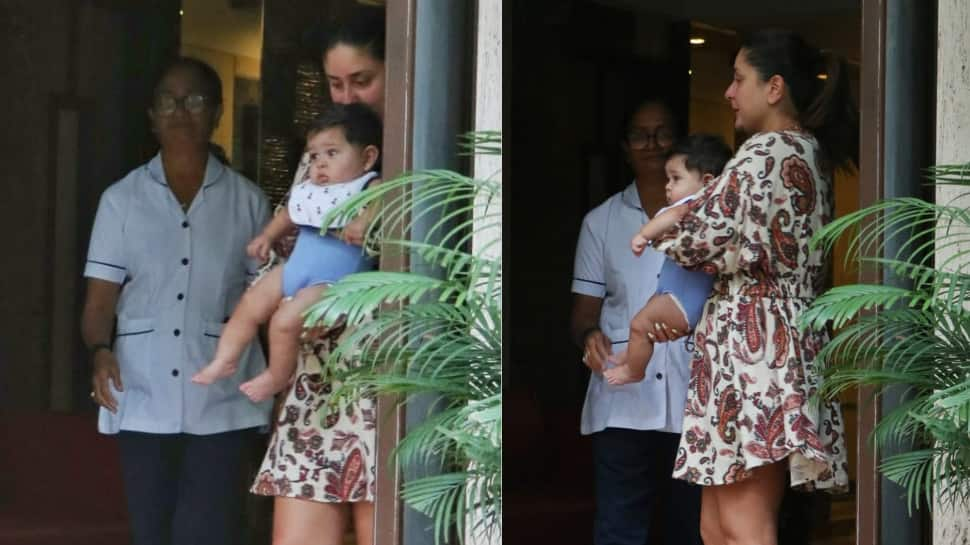 Kareena Kapoor plants a sweet kiss on baby Jeh’s forehead, check their heart-melting photos!