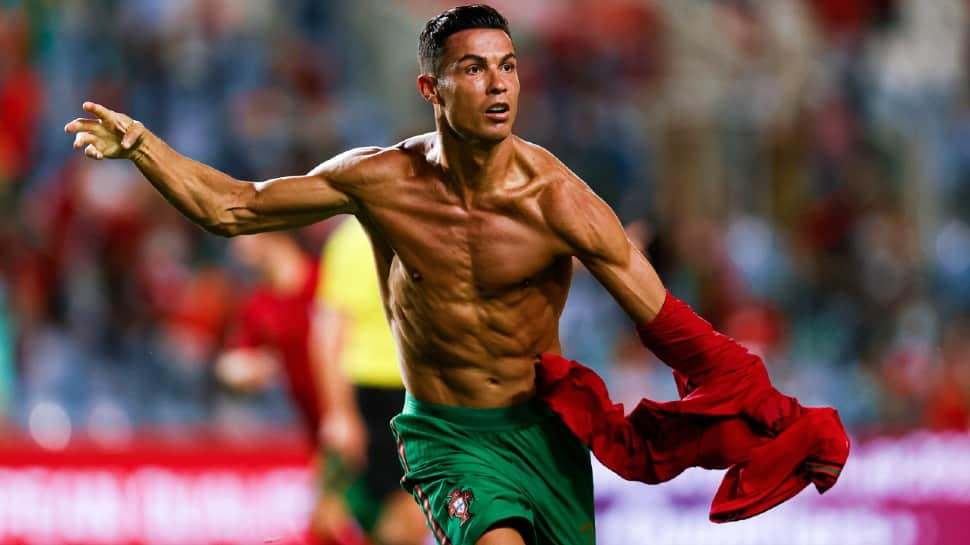 Portugal captain Cristiano Ronaldo broke the world record for most goals in international football in a FIFA World Cup 2022 qualifying match against Ireland. (Source: Twitter)