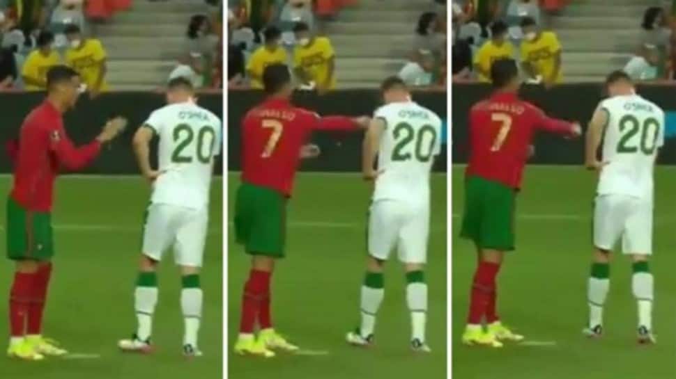Portugal skipper Cristiano Ronaldo caught slapping Ireland defender before missing penalty – WATCH