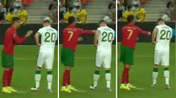 Ronaldo caught slapping Ireland defender before missing penalty - WATCH
