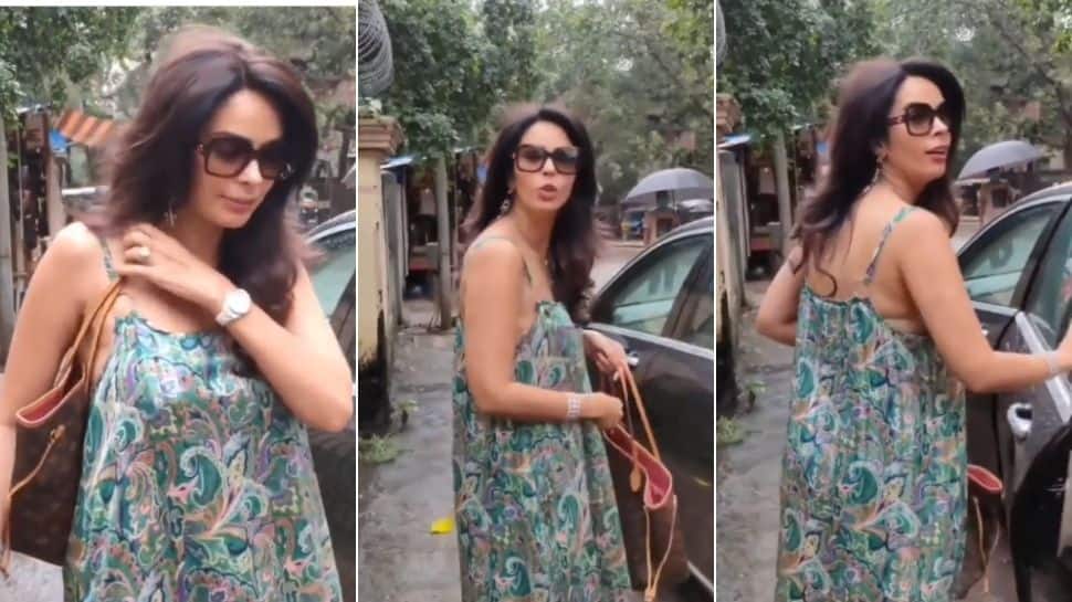 Mallika Sherawat trolled by netizens for 'oops moment' captured by paps! -  Watch | People News | Zee News
