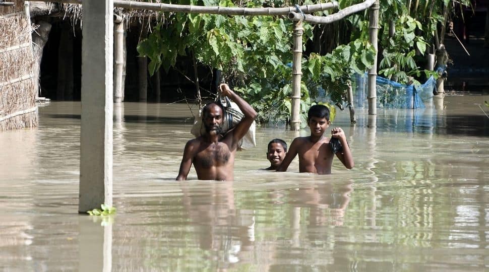 According to the daily flood report of the Assam State Disaster Management Authority (ASDMA), one child each drowned in Chamaria of Kamrup and Mayong of Morigaon, taking the toll in the floods to five.