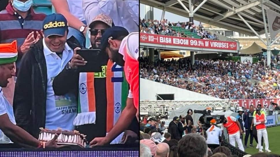 India vs England 4th Test: Mohammed Shami celebrates birthday at Oval, cuts cake brought by fans – see pic