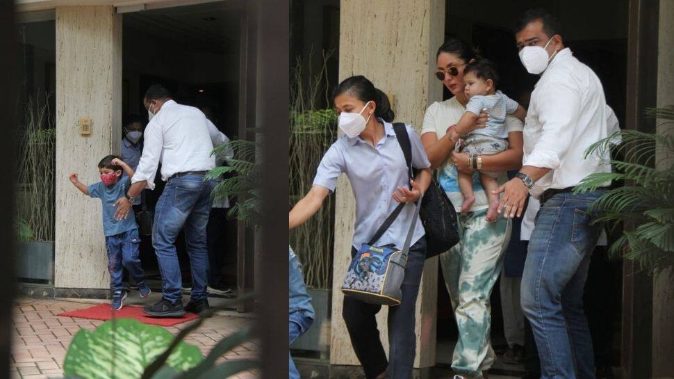 Kareena Kapoor spotted with sons