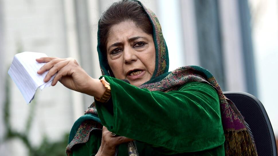 This is new India&#039;s naya Kashmir: Mehbooba Mufti criticises Centre for FIR over draping of Syed Ali Shah Geelani&#039;s body in Pak flag