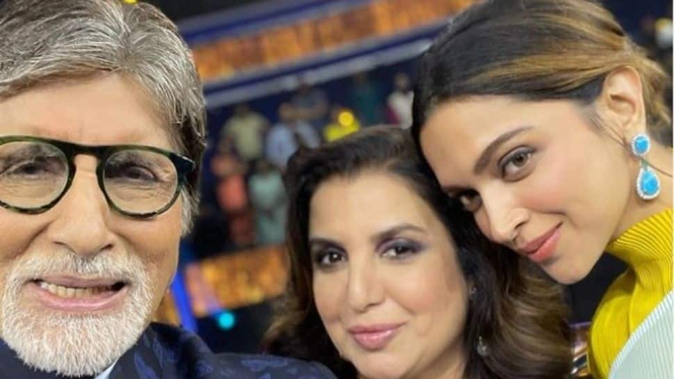 Farah Khan to appear on Amitabh Bachchan’s KBC 13 alongside Deepika Padukone, shares selfie with the trio!
