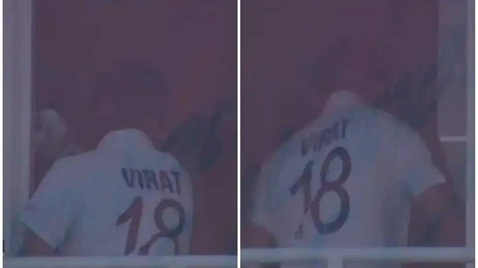 Agitated Virat Kohli slams dressing room door after throwing away yet another start - Watch video