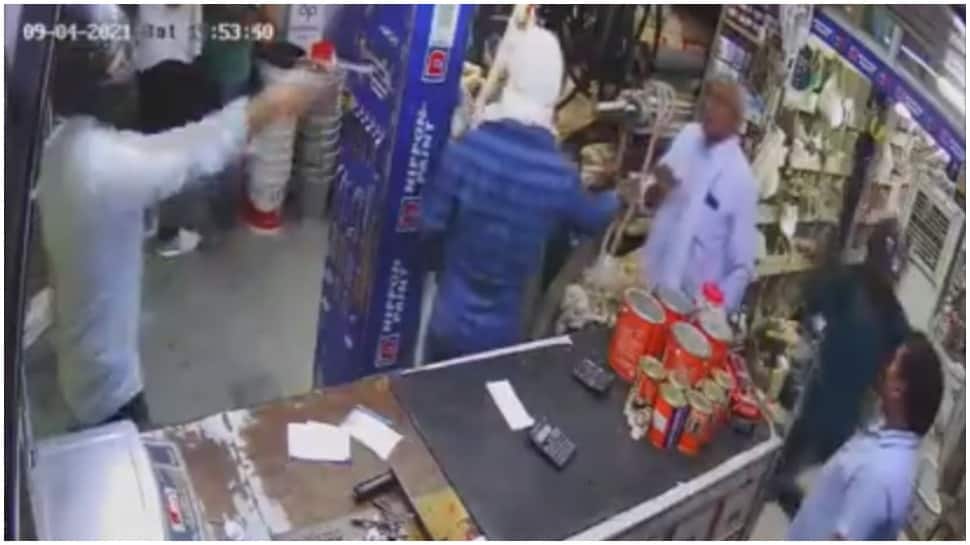 Three men enter hardware store, open fire and flee with cash leaving shopkeeper injured in Delhi-Watch video