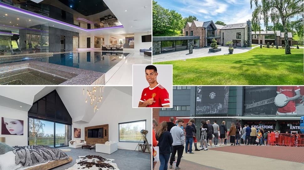 In Pics: Virtual tour of Cristiano Ronaldo's new lavish house in Manchester  | News | Zee News