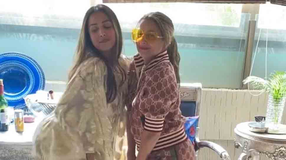 Viral dance: Malaika Arora flaunts her sassy moves before getting kicked out of frame by sister Amrita Arora!