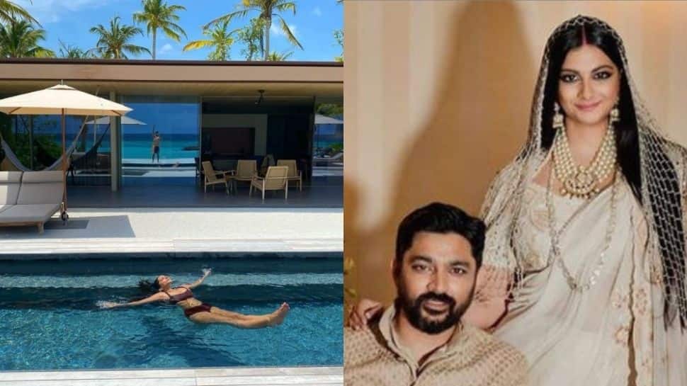Rhea Kapoor-Karan Boolani drop poolside pics from scenic honeymoon in Maldives!