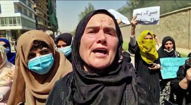 'Pakistan, Pakistan, leave Afghanistan,' chanted Afghan women