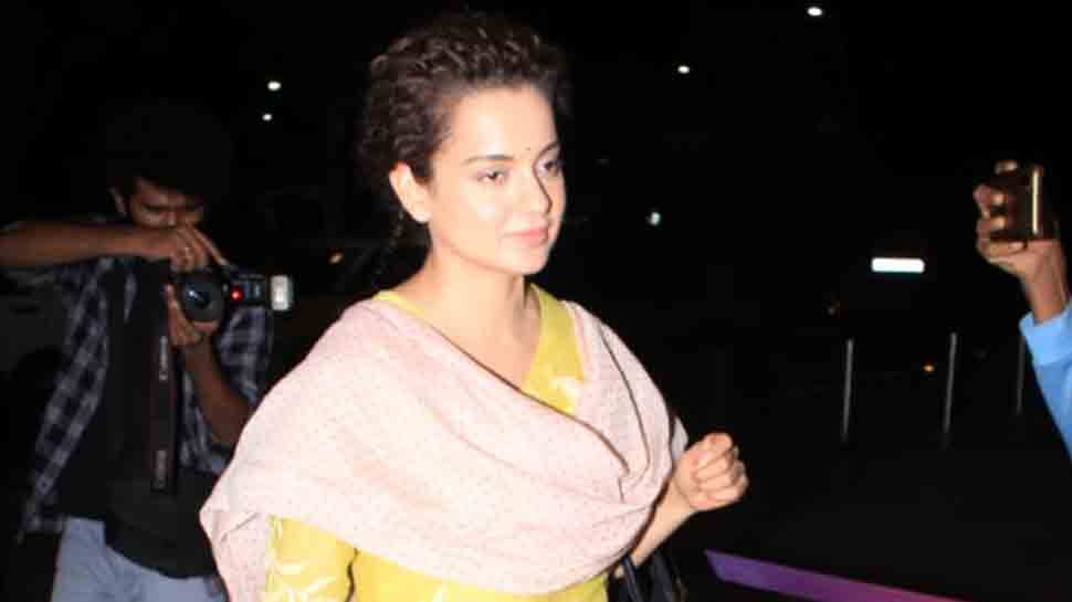 Kangana Ranaut ditches her saree, opts for printed kurta-palazzo for airport look