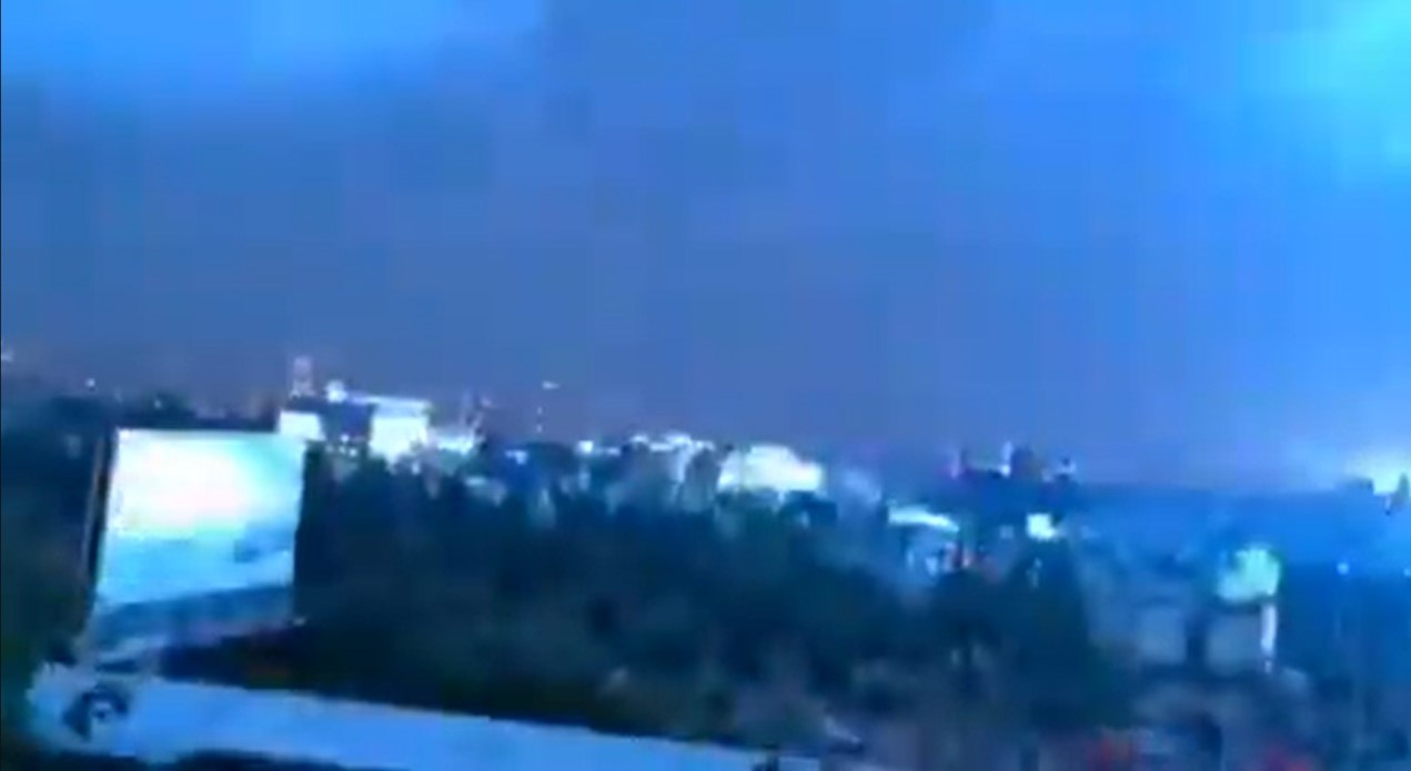 Mysterious light spotted in sky