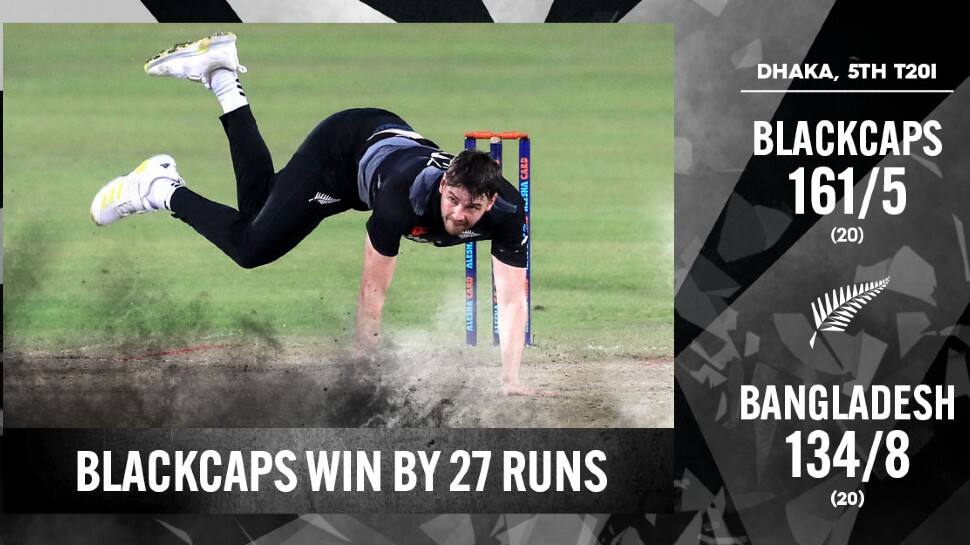 Bangladesh vs New Zealand: NZ beat hosts BAN in 5th T20I to end tour on a high