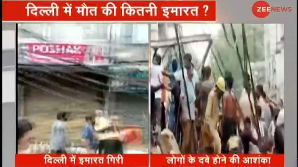 Four-storey building collapses in Delhi’s Sabzi Mandi area, rescue operation underway