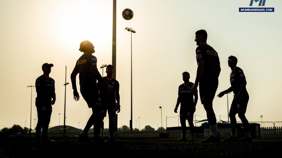 Mumbai Indian players at a practice session in Dubai ahead of the IPL 2021 resumption on Sunday (September 19). (Photo: Mumbai Indians)