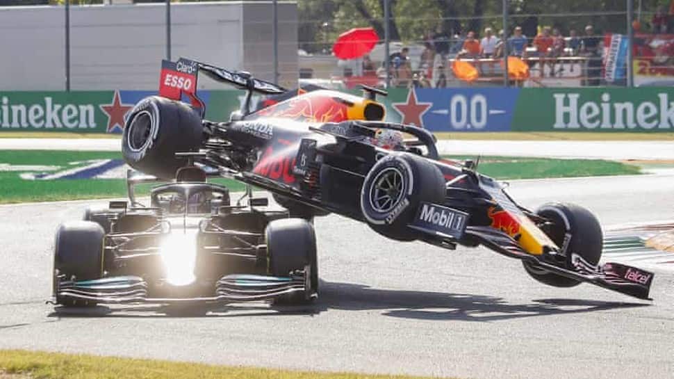 Lewis Hamilton and Max Verstappen collide at Italian Grand Prix, video of crash goes viral - WATCH