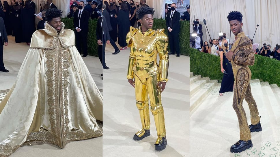 Lil Nas X stuns in three-outfits