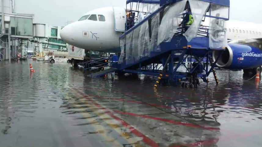 Flight operations partially affected at Kolkata airport due to heavy rains