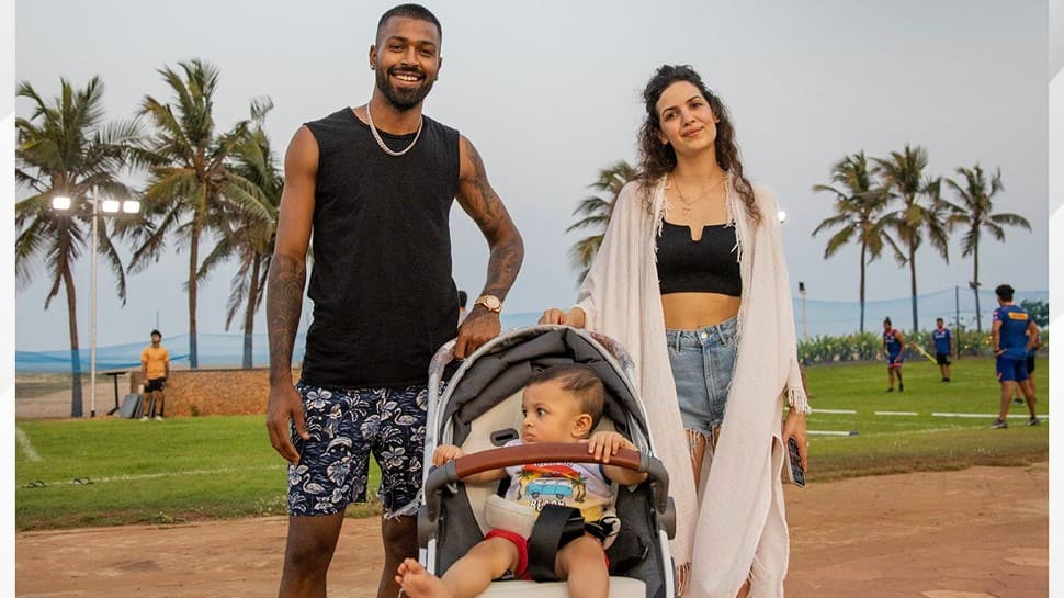 Hardik Pandya’s wife Natasa Stankovic and son enjoy quarantine ahead of MI vs CSK IPL 2021 clash