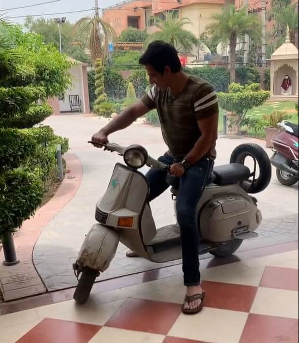 Sonu Sood's Bajaj Chetak Scooter