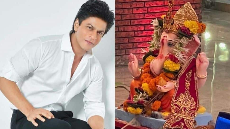 Shah Rukh Khan bids adieu to Ganpati Bappa on last day of Ganesh Chaturthi