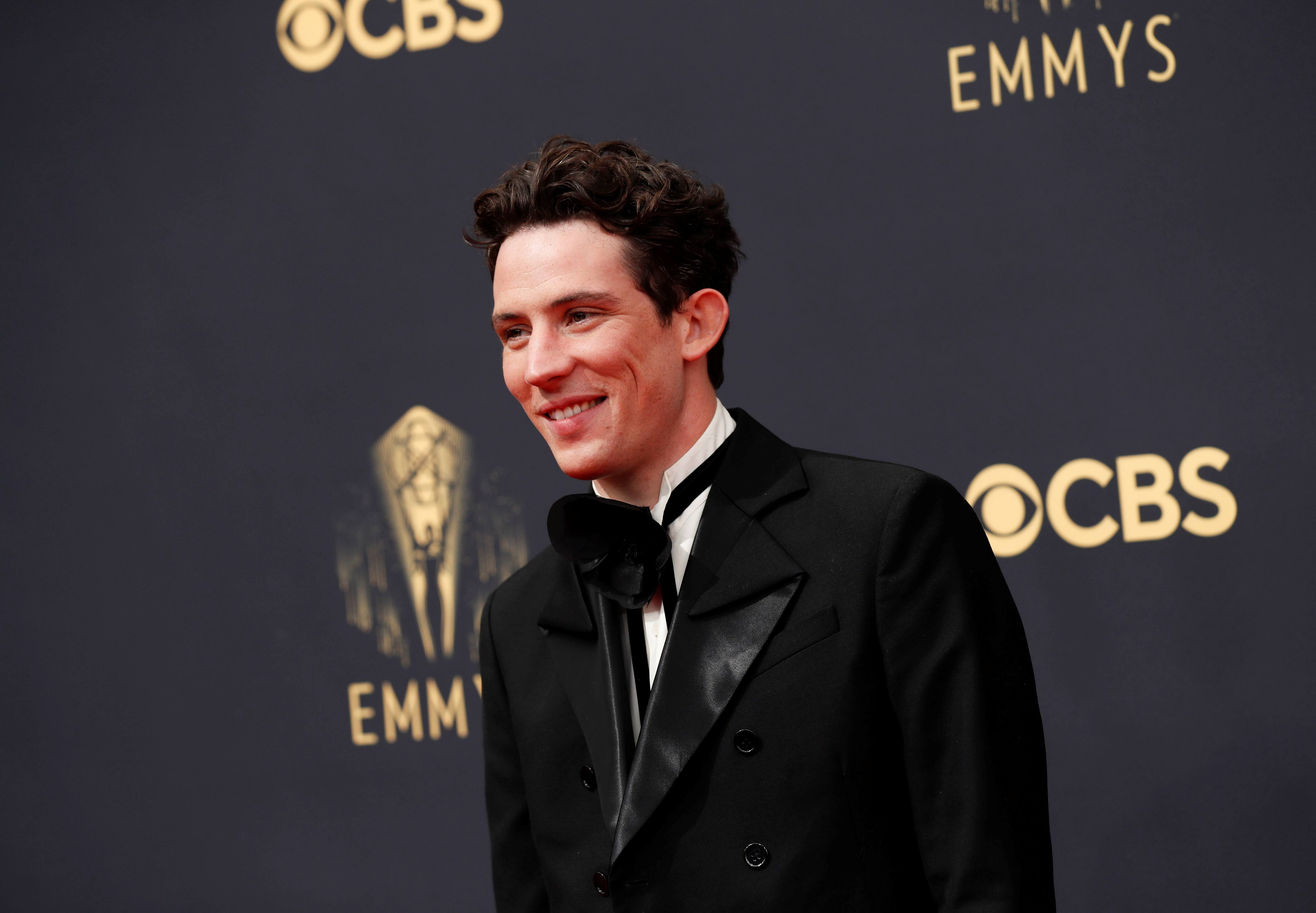 Josh O'Connor poses at 73rd Primetime Emmy Awards