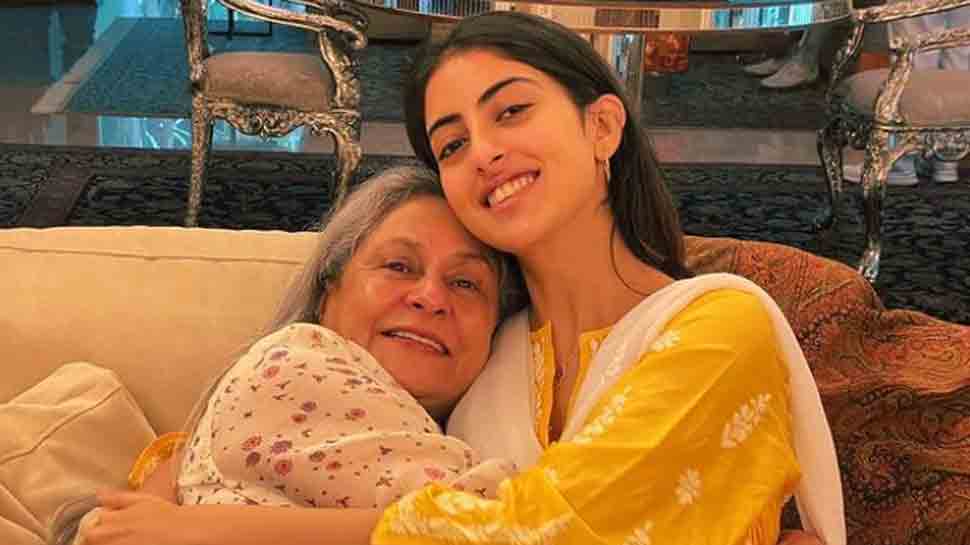 Navya Naveli Nanda, 'nani' Jaya Bachchan cuddle in latest photo, share glimpse of silver chairs