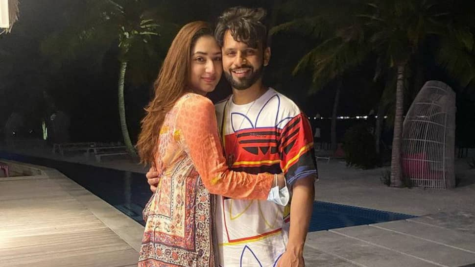 Disha Parmar wishes ‘Love of her life’ Rahul Vaidya Happy Birthday with romantic photos - Watch