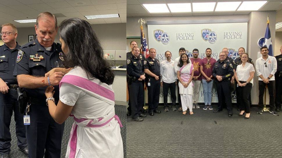 Irving Police Department celebrates Raksha Bandhan with Hindu Swayamsevak Sangh USA- See Pics