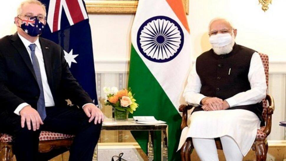 Modi's meeting with Australia PM Scott Morrison