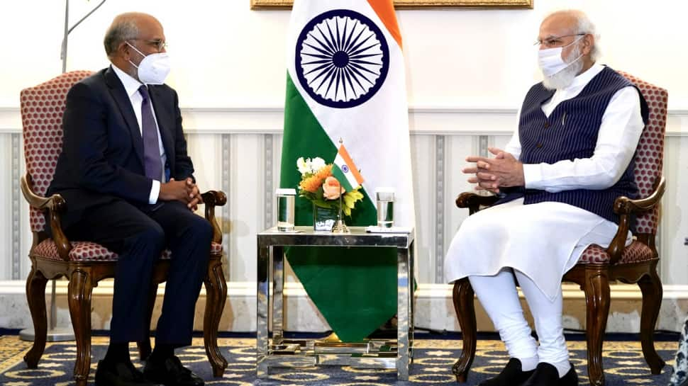 PM Modi meets Adobe CEO Shantanu Narayan