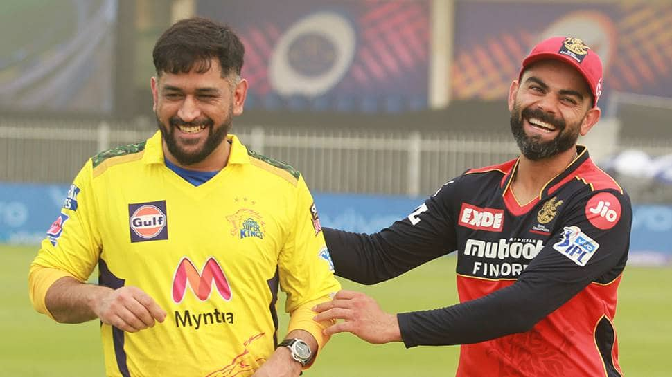 &#039;Bromance for the ages&#039;: MS Dhoni &amp; Virat Kohli share smiles ahead of CSK vs RCB showdown - WATCH