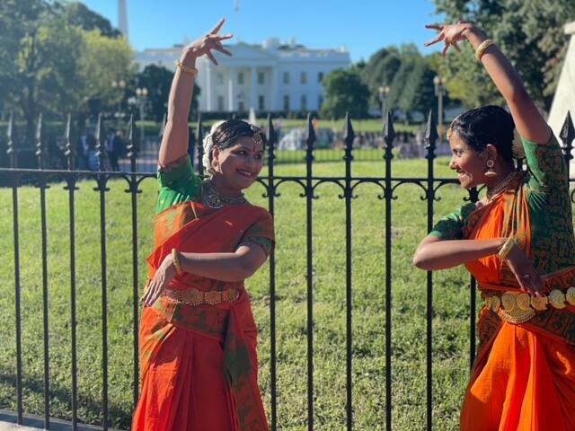 Welcome dance for Modi