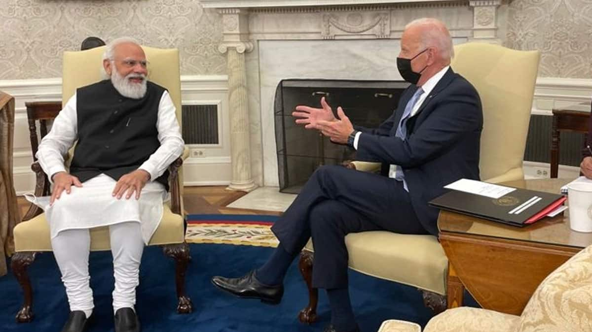 Joe Biden and Narendra Modi hail 'defining' US-India partnership - BBC News